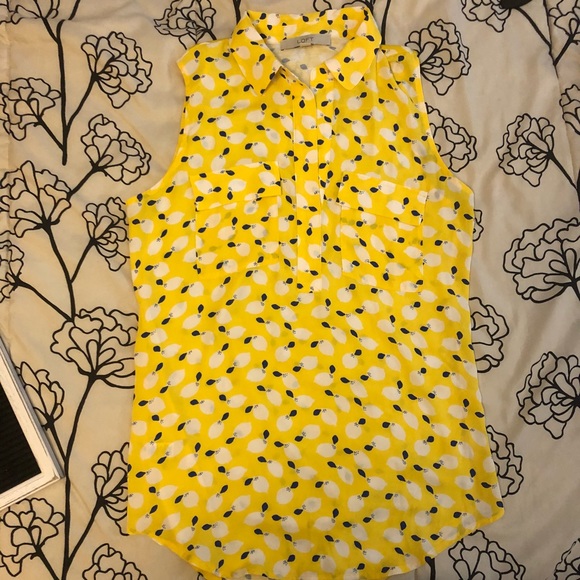 [ LOFT ] Lemon Collared Shell - Picture 2 of 4